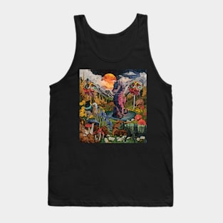 watercolor seahorse lollipop strange nature Tank Top